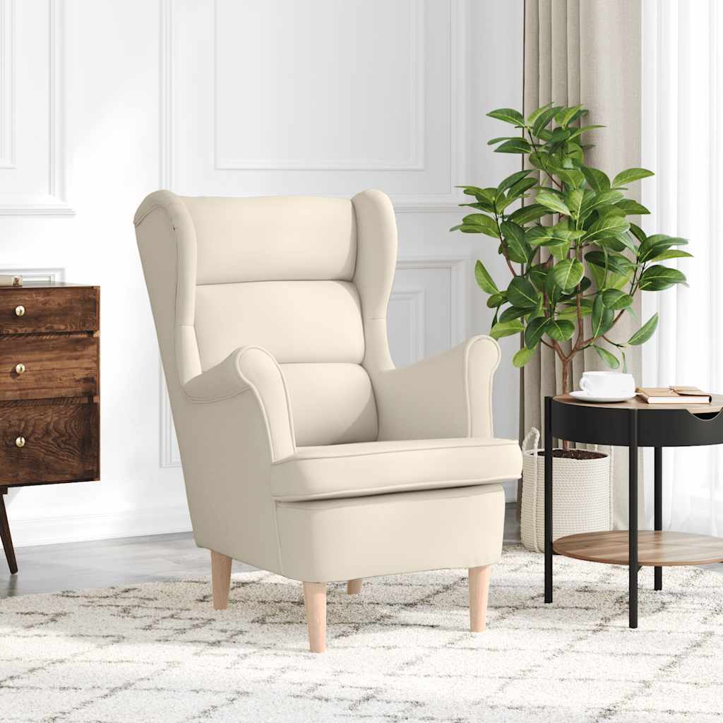 Vidaxl fauteuil 74x84x100 cm linnen wit