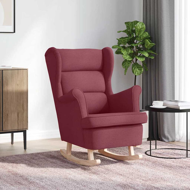 Vidaxl schommelstoel 74x90x102 cm stof wijnrood