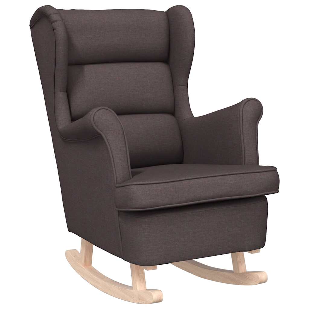 Vidaxl schommelstoel 74x90x102 cm stof donkerbruin