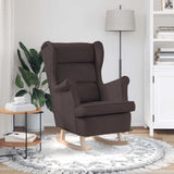 Vidaxl schommelstoel 74x90x102 cm stof donkerbruin