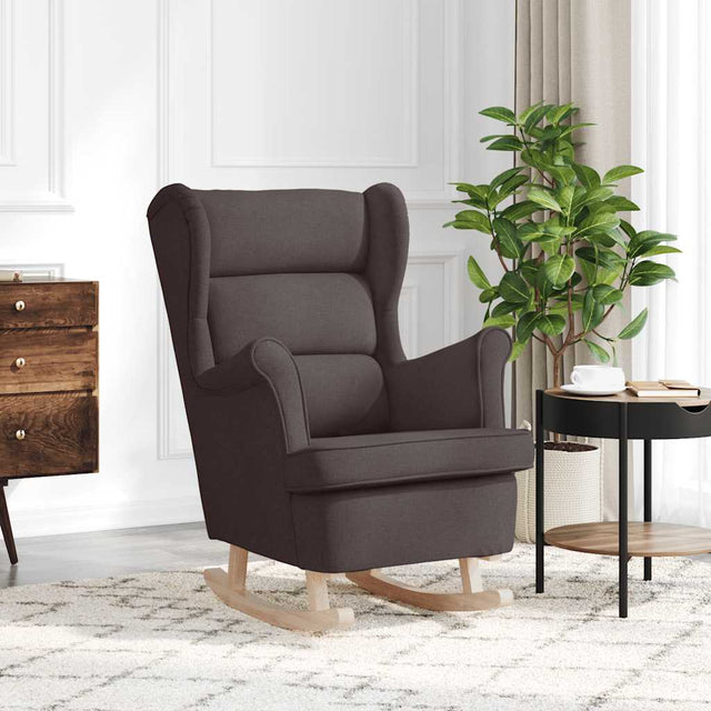 Vidaxl schommelstoel 74x90x102 cm stof donkerbruin
