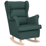Vidaxl schommelstoel 74x90x102 cm stof donkergroen