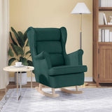 Vidaxl schommelstoel 74x90x102 cm stof donkergroen