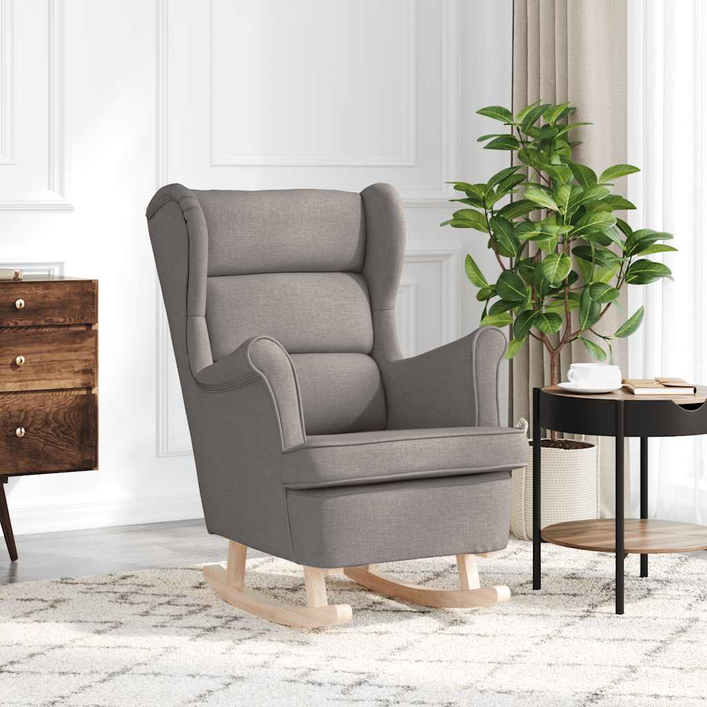 Vidaxl schommelstoel 74x90x102 cm stof taupe