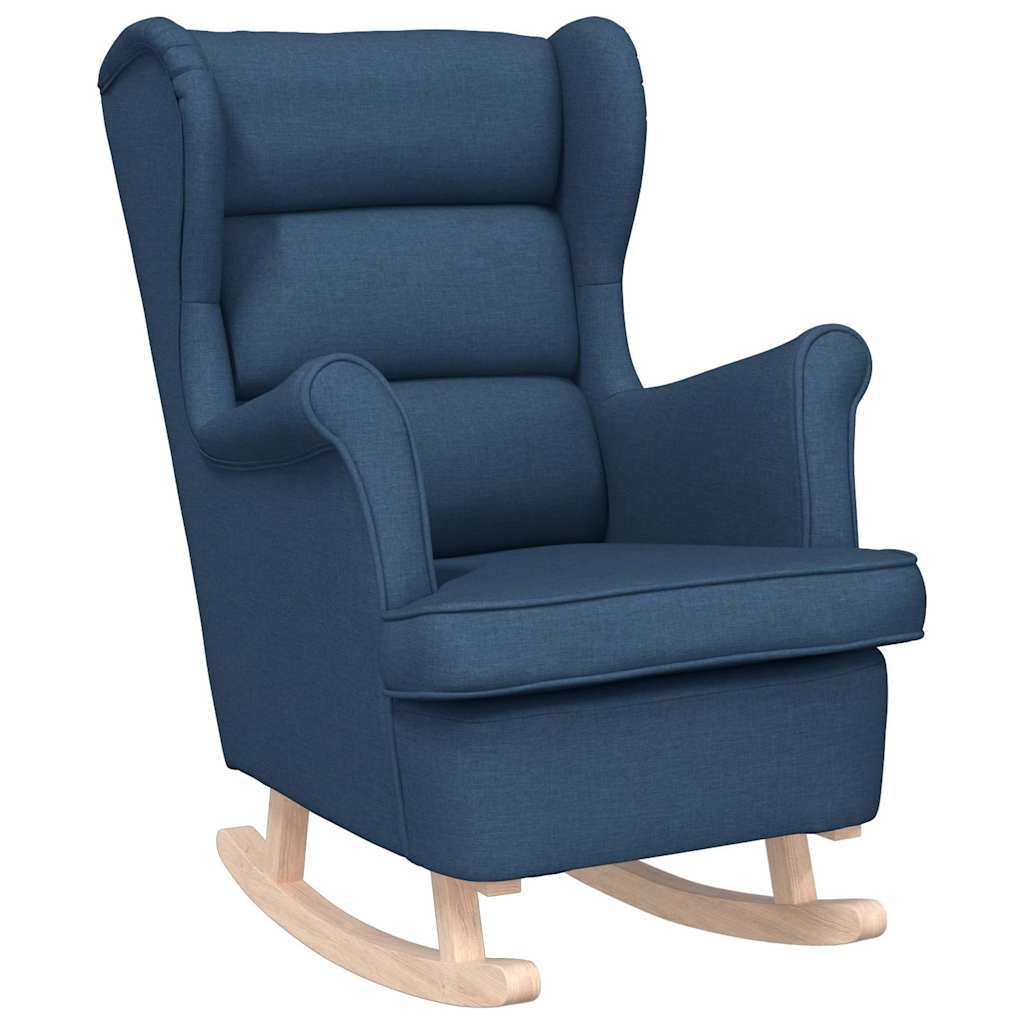 Vidaxl schommelstoel 74x90x102 cm stof blauw
