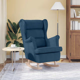 Vidaxl schommelstoel 74x90x102 cm stof blauw