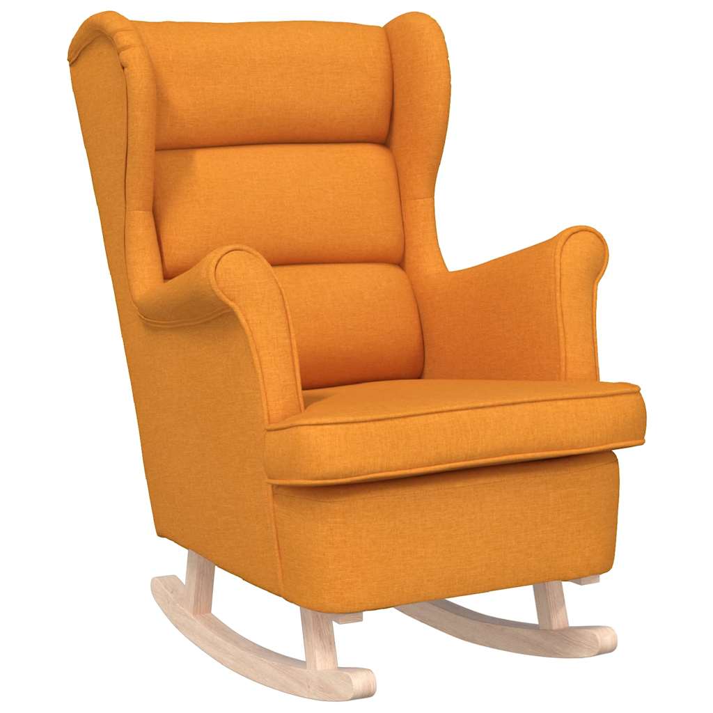 Vidaxl schommelstoel 74x90x102 cm stof donkergeel