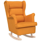 Vidaxl schommelstoel 74x90x102 cm stof donkergeel