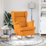 Vidaxl schommelstoel 74x90x102 cm stof donkergeel