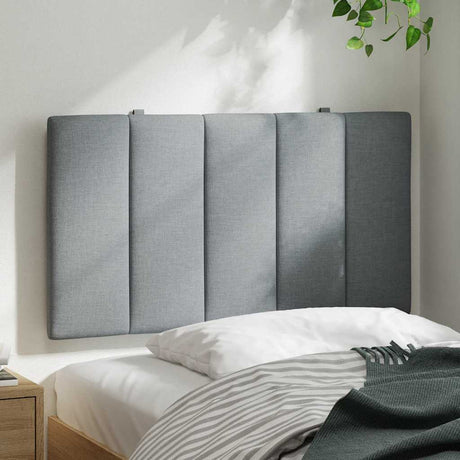 Vidaxl hoofdbordkussen hanko 80 cm stof lichtgrijs