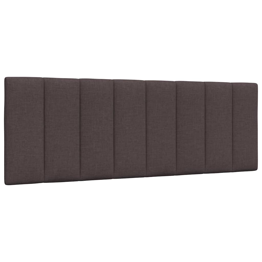 Vidaxl hoofdbordkussen hanko 140 cm stof donkerbruin