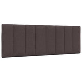 Vidaxl hoofdbordkussen hanko 140 cm stof donkerbruin