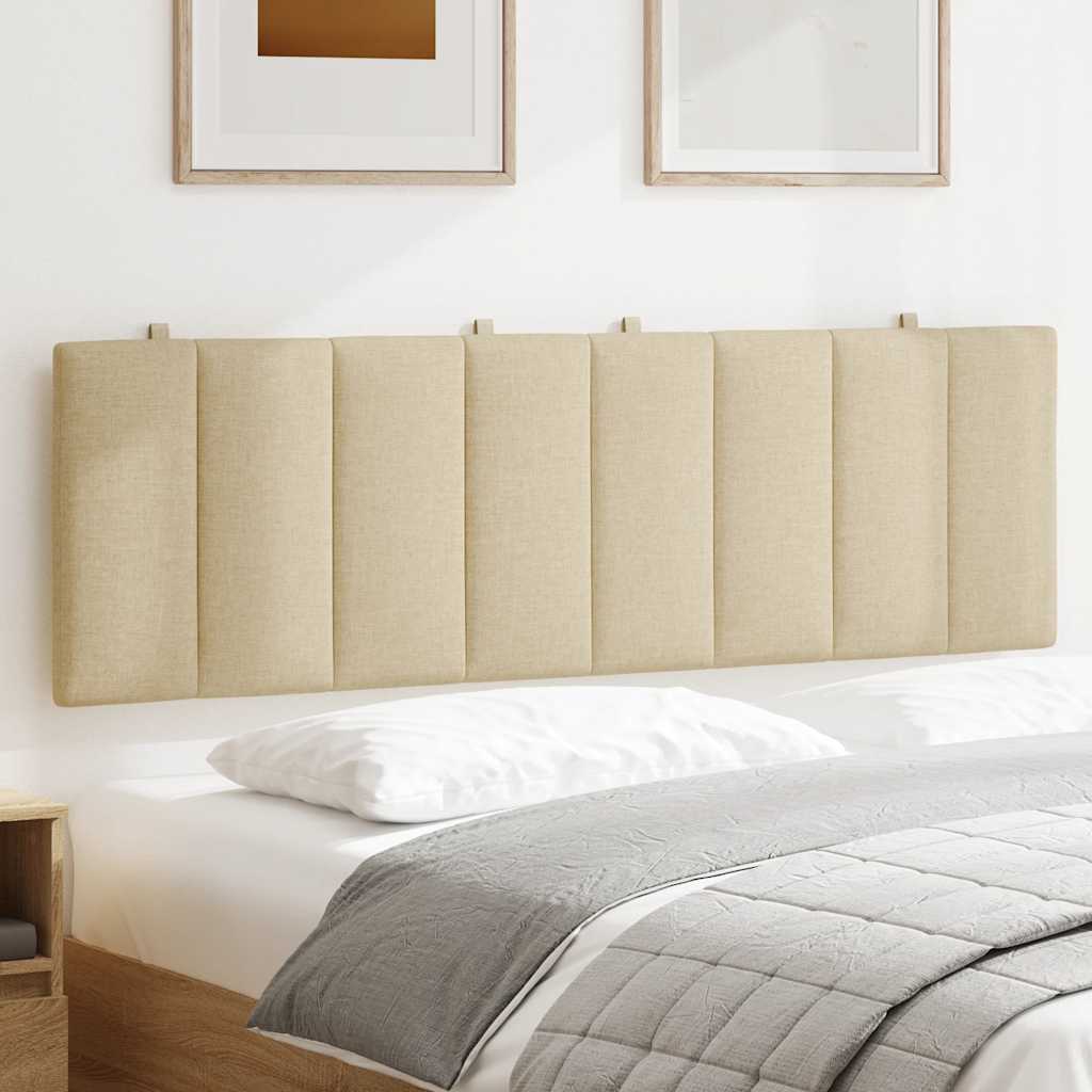 Vidaxl hoofdbordkussen hanko 160 cm stof crèmekleurig