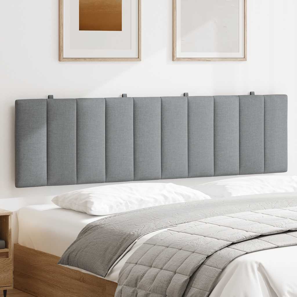 Vidaxl hoofdbordkussen hanko 180 cm stof lichtgrijs
