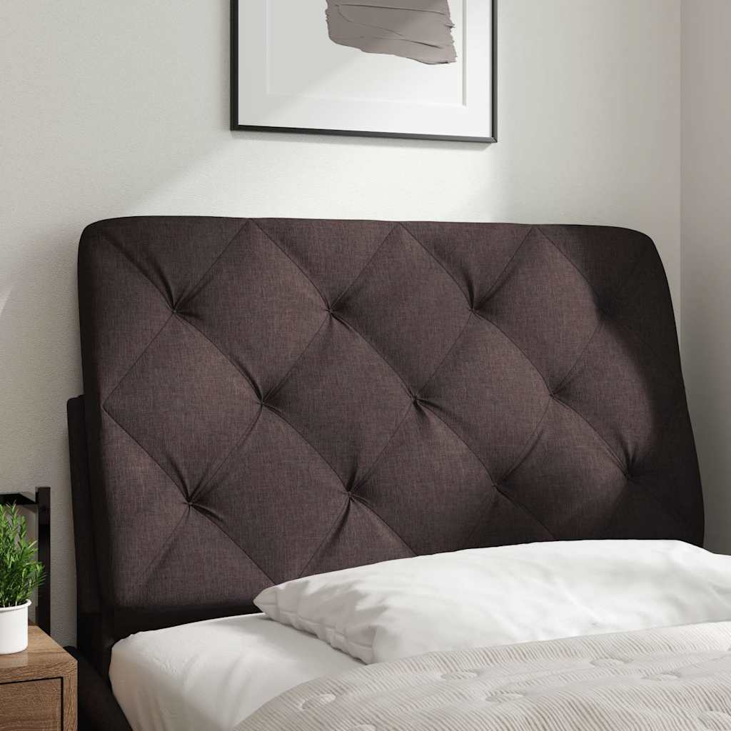 Vidaxl hoofdbordkussen 90 cm stof donkerbruin