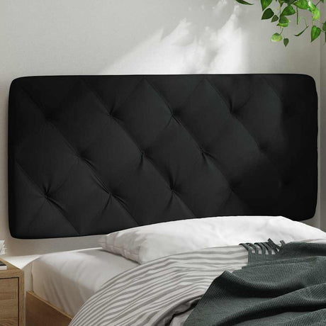 Vidaxl hoofdbordkussen 100 cm stof zwart