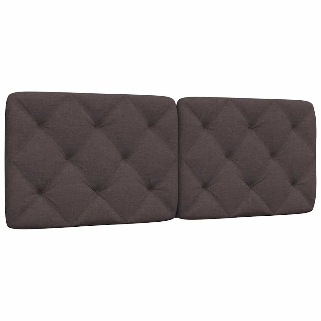 Vidaxl hoofdbordkussen 120 cm stof donkerbruin