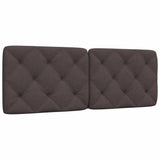 Vidaxl hoofdbordkussen 120 cm stof donkerbruin