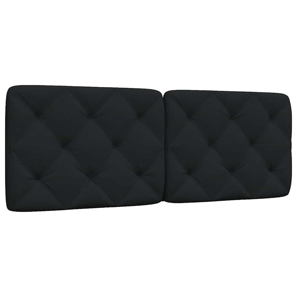 Vidaxl hoofdbordkussen 140 cm stof zwart