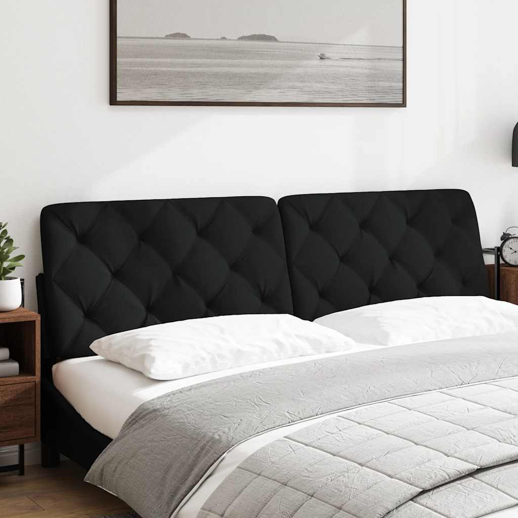 Vidaxl hoofdbordkussen 180 cm stof zwart