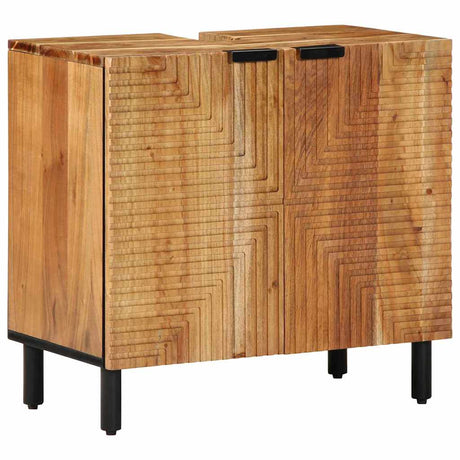 Vidaxl badkamerkastenset 2 st naturel 62 x 33 x 58 cm