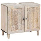 Vidaxl badkamermeubelset 2 st wit 62 x 33 x 58 cm bewerkt hout