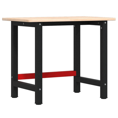 VidaXL Rechteckige Werkbank 100x60x81,5 cm massive Eiche