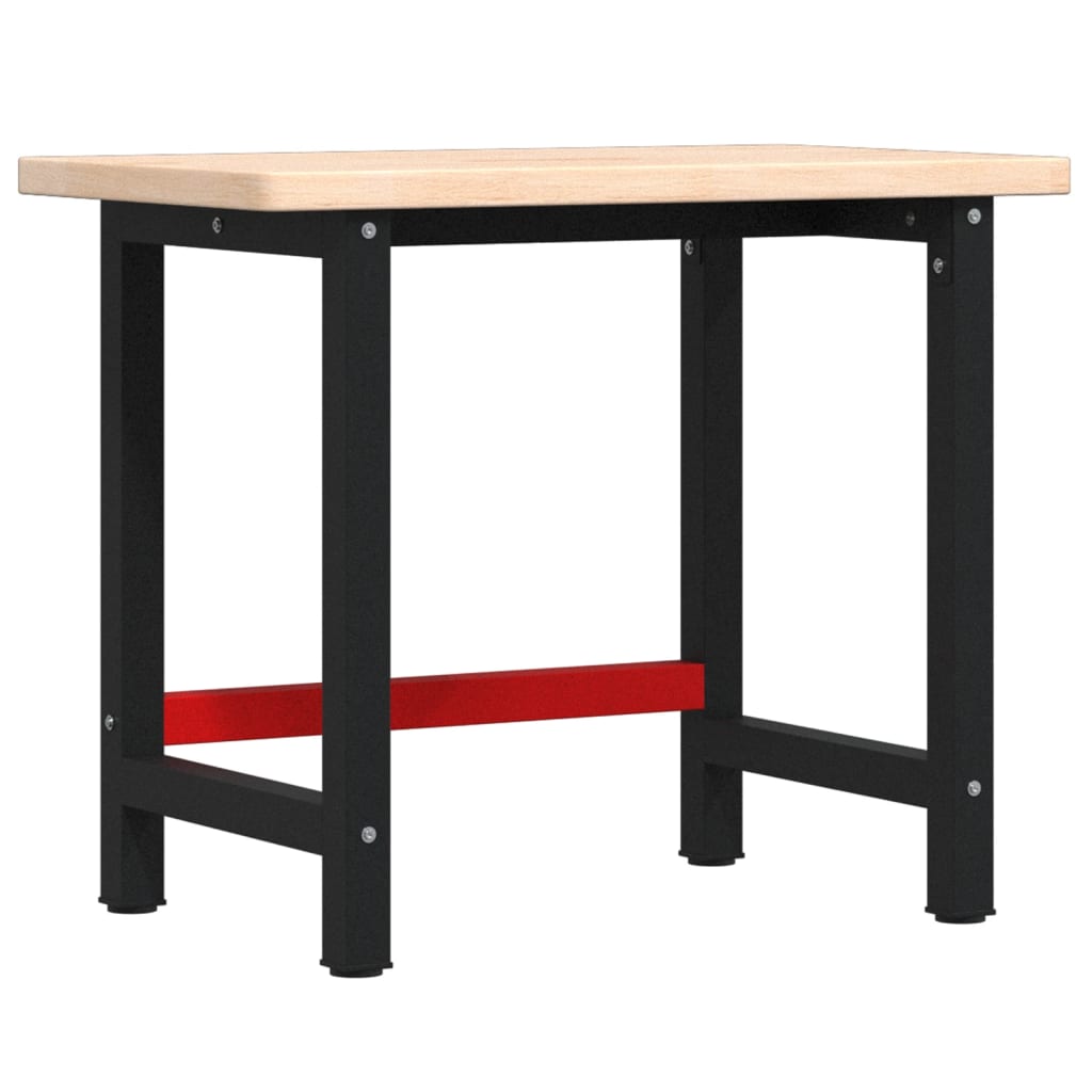 VidaXL Rechteckige Werkbank 100x60x83 cm massive Eiche