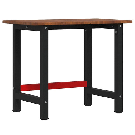 VidaXL Rechteckige Werkbank 100x60x81,5 cm massive Eiche dunkelbraun