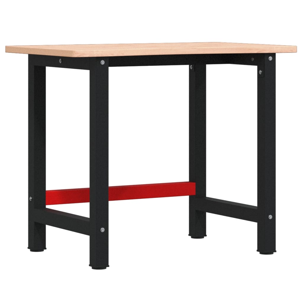VidaXL Werkbank 100x(55-60)x81,5 cm massives Buchenholz