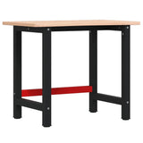 VidaXL Werkbank 100x(55-60)x81,5 cm massives Buchenholz