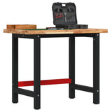 VidaXL Rechteckige Werkbank 100x60x83 cm massives Akazienholz