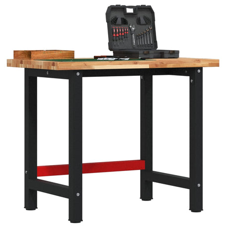 VidaXL Rechteckige Werkbank 100x60x83 cm massives Akazienholz