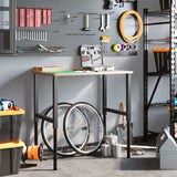 VidaXL Rechteckige Werkbank 100x60x(71,5-98) cm Massive Eiche