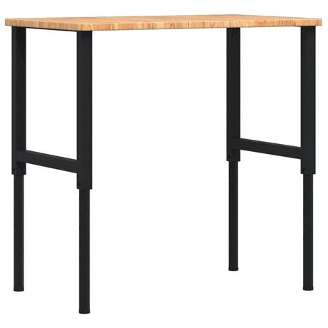 VidaXL Werkbank Rechteck 100x60x (71,5-98) cm Eiche hellbraun