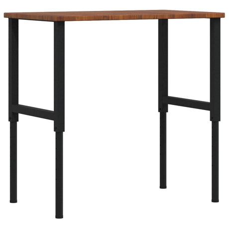 VidaXL Werkbank Rechteck 100x60x (71,5-98) cm Eiche dunkelbraun
