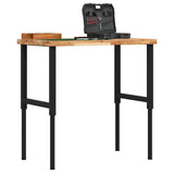 VidaXL Rechteckige Werkbank 100x60x(73-99,5) cm Massives Akazienholz