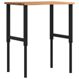 Vidaxl werkbank 80x60x(71,5-98) cm eikenhout lichtbruin