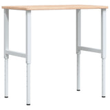 VidaXL Rechteckige Werkbank 100x60x(71,5-98) cm Massive Eiche