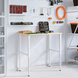 VidaXL Rechteckige Werkbank 100x60x(71,5-98) cm Massive Eiche