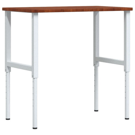 VidaXL Werkbank Rechteck 100x60x (71,5-98) cm Eiche dunkelbraun