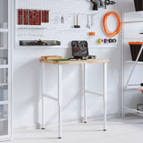VidaXL Rechteckige Werkbank 80x60x(73-99,5) cm Massives Akazienholz