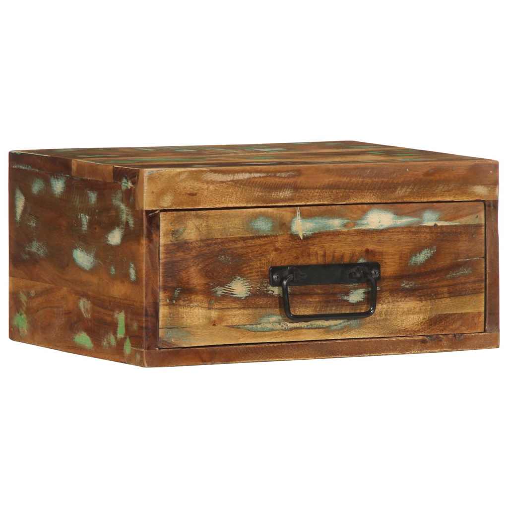 Vidaxl nachtkastjes 2 st wandgemonteerd massief gerecycled hout