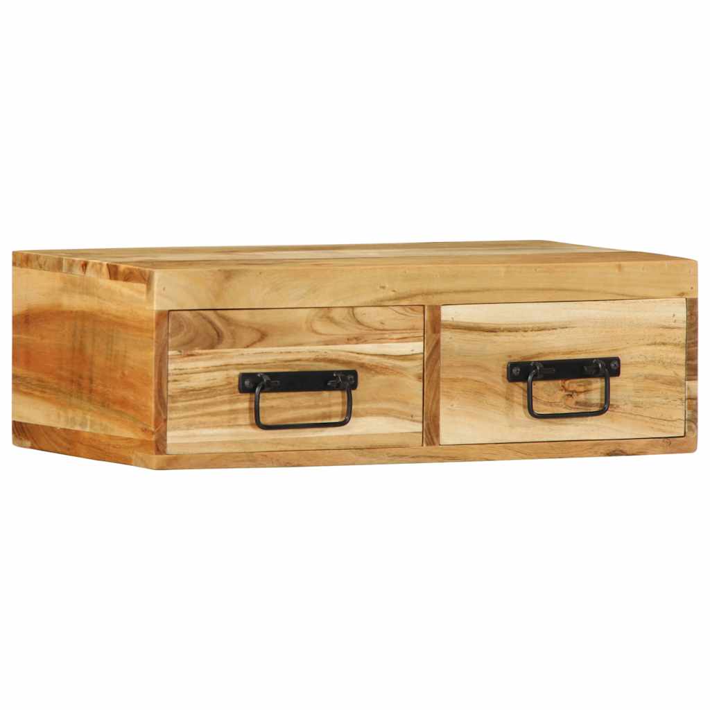 Vidaxl tv-meubel wandmontage 60x30x19 cm massief acaciahout