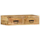 Vidaxl tv-meubel wandmontage 80x30x19 cm massief ruw mangohout