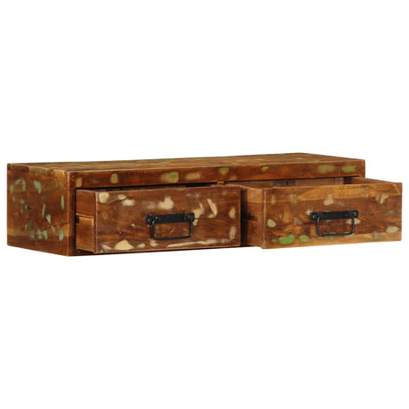 Vidaxl tv-meubel wandmontage 80x30x19 cm massief gerecycled hout