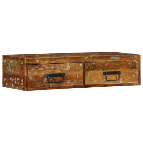 Vidaxl tv-meubel wandmontage 80x30x19 cm massief gerecycled hout
