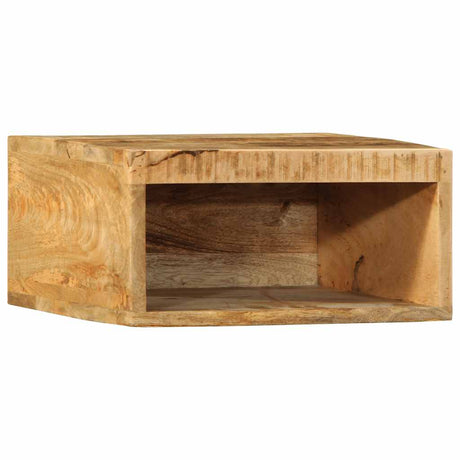 Vidaxl tv-meubel wandmontage 40x30x19 cm massief ruw mangohout