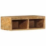 Vidaxl tv-meubel wandmontage 60x30x19 cm massief ruw mangohout