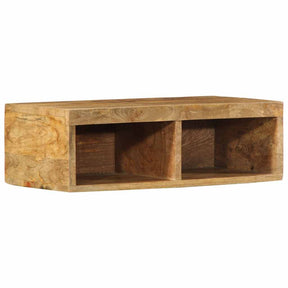 Vidaxl tv-meubel wandmontage 60x30x19 cm massief ruw mangohout